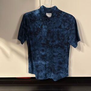 Men's Blue Tie-Dye Shirt